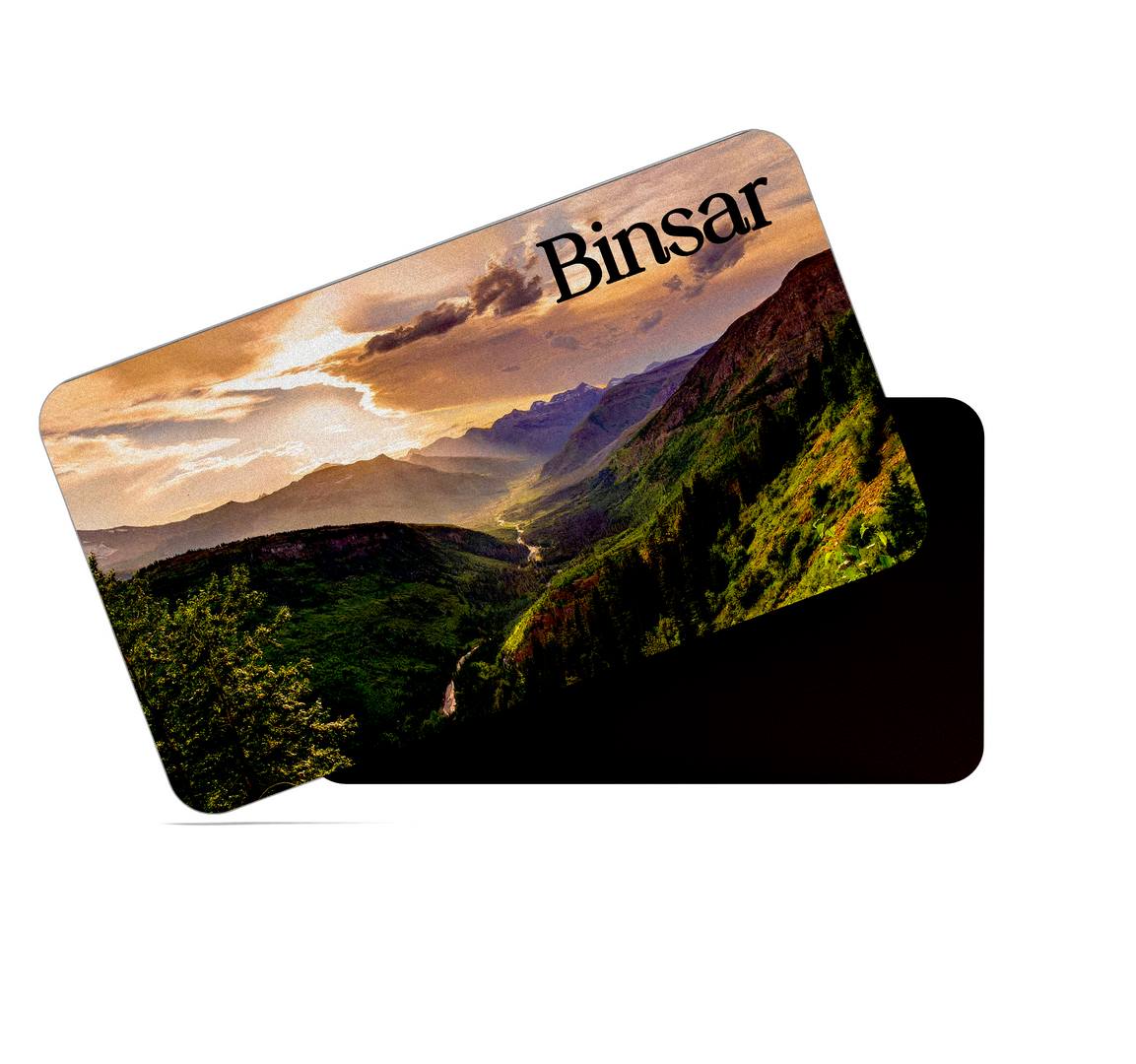 dhcrafts Multicolor Uttarakhand Binsar Design Rectangular Rubber Matte Finish Fridge Magnet / Magnetic Card Pack of 1 (8.6cm x 5.4cm)
